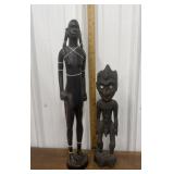 Carved wood tribal status *slight imperfections
