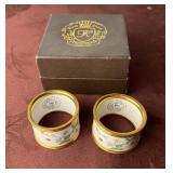 Kingsley Enamel Worcestershire Napkin Rings
