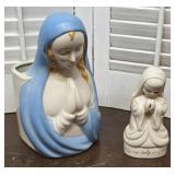 2pcs Japan - Virgin Mary planter &  daily prayer