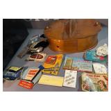 vintage wooden sewing box - FULL