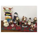 Christmas figurines with some extras