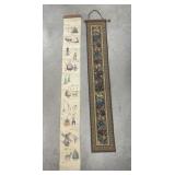 2 Tapestries- 1 needlepoint, 1 modern