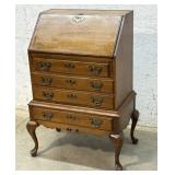 Maddox Queen Ann Slant Front Desk- 25/18/40