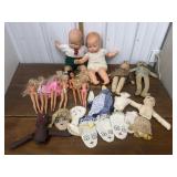 Vintage dolls, Barbies, handcrafted dolls etc