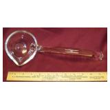Vintage Elegant Glass Punch Bowl Ladle No Chips