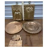 Copper molds, trays and cookie cutters