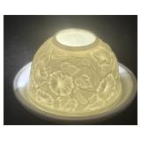 Lithophane Porcelain Dome Lamp