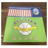 Baseball cards in album *approximately half of