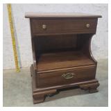 Jamestown Cherry 2 drawer step down end table