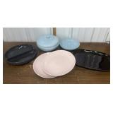 Russel Wright dishes- plates, divided dish,