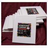 10 NEW Sealed 8" X 10" Stretched Artist Canvas