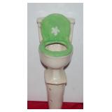 Vintage TOILET Ceramic Plant Watering Spike 5