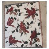 NEW Cardinal tapestry throw - nice and soft