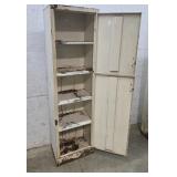 2 Door Tin Cabinet 18'12'65' Needs Painting