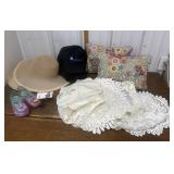 End of consignment goodies- hats, shoes, pillows,