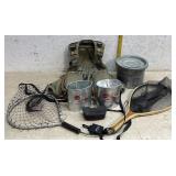 Fishpond Fishing Vest, live bait buckets & nets