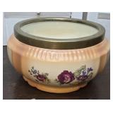 Victorian Floral Bowl Planter England - numbered