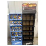 2 Hot Wheels Displays w/ cars