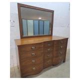 Henredon 12 drawer dresser with mirror