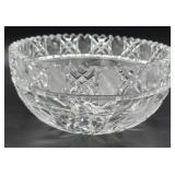 Beautiful cut glass bowl - Rings like a bell &