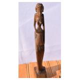 Carved African (?) Statue