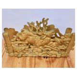 Antique Cast Metal Deer-Elk Letter Holder
