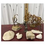 Metal art, rocks etc..