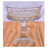 Antique EAPG Dakota Pattern Compote. Glows under