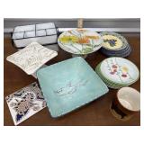 Cake plates, flatware organizer, plates etcï¿½
