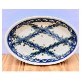 Polish Pottery Small Oval Dish