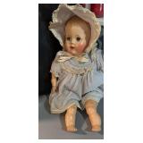 22ï¿½ Vintage Sleep Eye/ Talking Doll ( Winds Up/