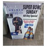 34 3/4ï¿½x 23 1/2ï¿½ Super Bowl XLVIII Bud Light
