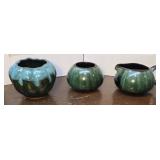3pcs Canada pottery incl Blue mountain creamer