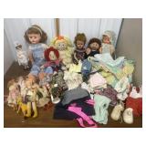 Dolls, doll clothes, baby blankets *not all