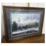 Mountain, Forrest print- framed