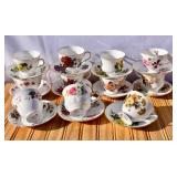Lot of Queene Anne Teacups & Saucers