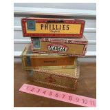 Cigar boxes. (Qty 4)