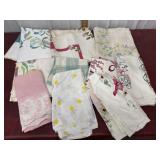 Vintage tablecloths - stains & wear