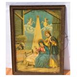 Holy Night Antique Litho