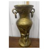 Bronze colored large vase