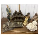 Chalkware & porcelain statues/figures *not