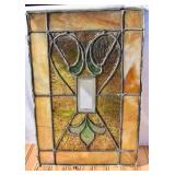 Antique Stained Glass Panel. Not perfect