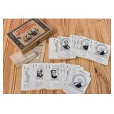 Antique Game of Presidents Card Game with Box &