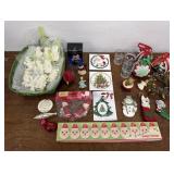 Soapy Santa, Christmas ornaments, and other