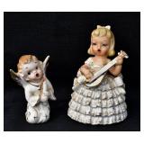 Vintage Japan Singing Porcelain Figurines 1950