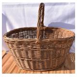 Vintage Wicker Market Basket