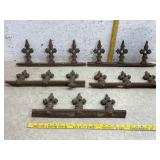 Gothic Iron Fence Toppers points (5)