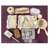 Dresser sets, accessories, and mirror, etcï¿½