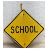 School Sign 33/33 -(aluminum)