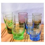 Lot of Colored Mini Glasses. (Green ones glow)